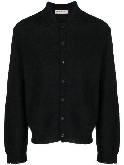Shop Our Legacy Black Button-up Cardigan
