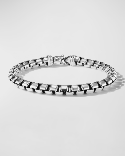 Shop David Yurman Men's Box Chain Bracelet In Silver, 7mm