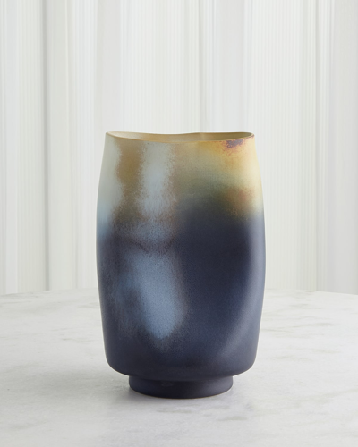 Shop Global Views Indent Ceramic Vase, Small