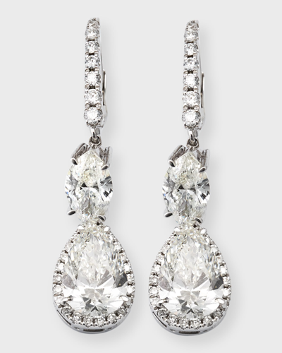 Shop Neiman Marcus Lab Grown Diamonds Lab Grown Diamond 18k White Gold Dangle Earrings