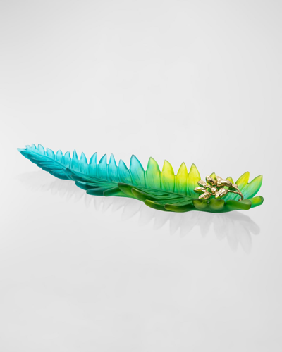 Daum Palm Beach Large Leaf Bowl