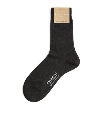 Shop Falke Wool-silk No.3 Socks In Grey
