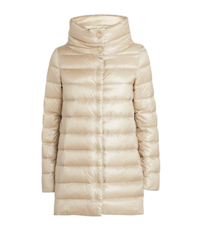 Shop Herno Quilted Amelia Coat In White