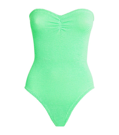 Shop Hunza G Brooke Swimsuit In Green