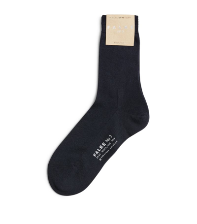 Shop Falke Wool-silk No.3 Socks In Navy