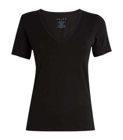 Shop Falke Outlast T-shirt In Black