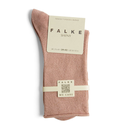 Shop Falke Shiny Socks In Pink