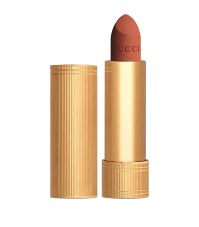 Shop Gucci Rouge À Lèvres Satin Lipstick In Lucy Dark Orange