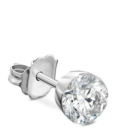 Shop Maria Tash Diamond Single Stud Earring (5mm) In White