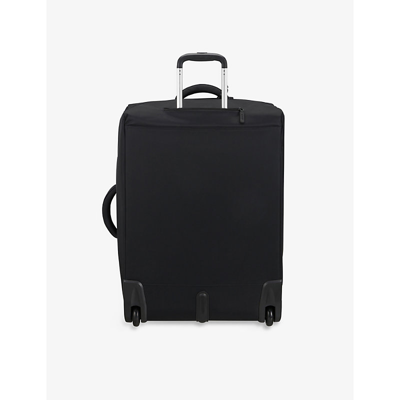 Shop Lipault Black Plume Foldable Two-wheel Long-trip Suitcase