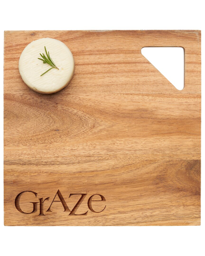 Shop Maple Leaf At Home Acacia Square Modern Geo Graze Board