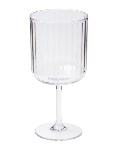 Shop Sophistiplate Set Of 4 Modern 17oz Stemmed Acrylic Wine Glasses