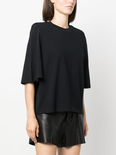 Isabel Marant Crew-neck Organic Cotton T-shirt In Black