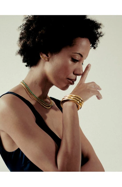 Monica Vinader X Kate Young Tennis Necklace In 18ct Metallic Gold