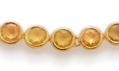 Monica Vinader X Kate Young Tennis Necklace In 18ct Metallic Gold