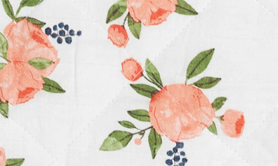 Little Unicorn Quilted Cotton Muslin Wearable Blanket In Watercolor Roses