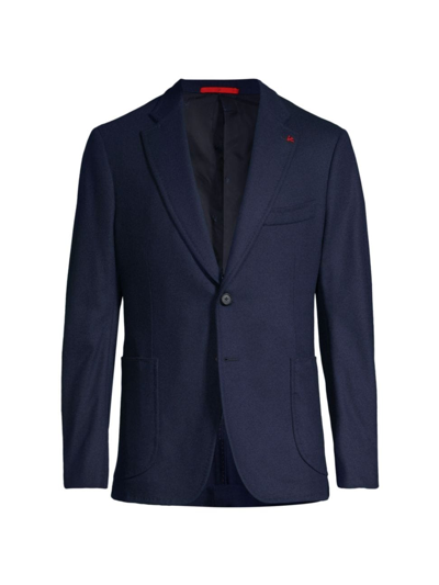 Shop Isaia Men's Capri Wool Sport Coat In Blue
