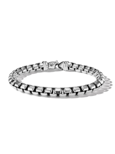 Shop David Yurman Men's Box Chain Bracelet In Sterling Silver, 7.3mm