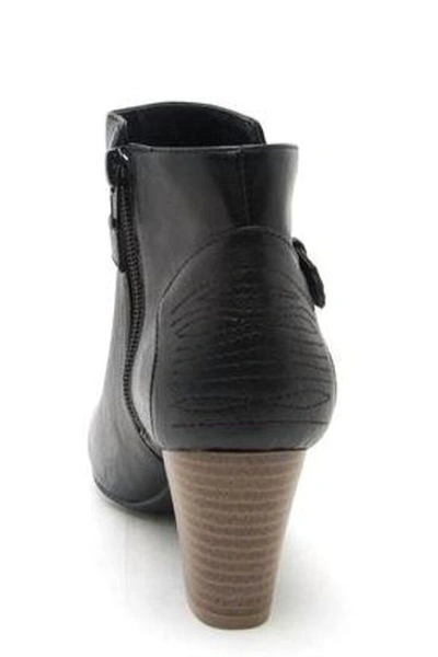 Shop Qupid Faux Leather Bootie In Black