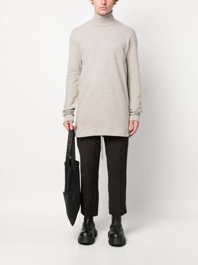 Shop Rick Owens Surf Marl-knit Jumper In Neutrals