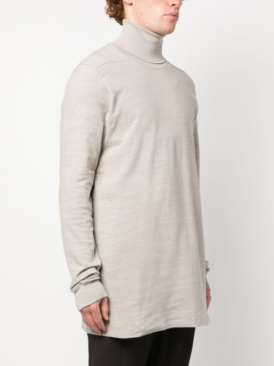 Shop Rick Owens Surf Marl-knit Jumper In Neutrals