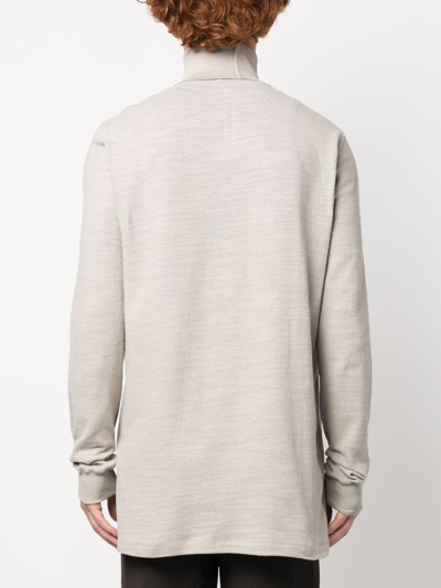 Shop Rick Owens Surf Marl-knit Jumper In Neutrals