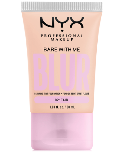 Shop Nyx Professional Makeup Bare With Me Blur Tint Foundation In Fair