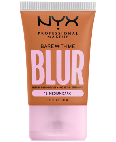 Shop Nyx Professional Makeup Bare With Me Blur Tint Foundation In Medium Dark