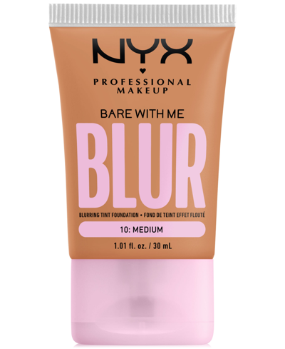 Shop Nyx Professional Makeup Bare With Me Blur Tint Foundation In Medium