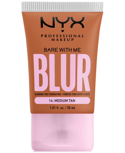 Shop Nyx Professional Makeup Bare With Me Blur Tint Foundation In Medium Tan