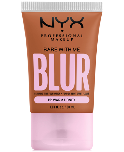 Shop Nyx Professional Makeup Bare With Me Blur Tint Foundation In Warm Honey