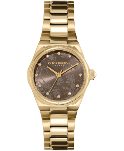 Shop Olivia Burton Women's Sports Luxe Hexa Mini Gold-tone Stainless Steel Bracelet Watch 28mm