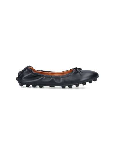 Shop Tod's "bubble" Ballet Flats In Black  