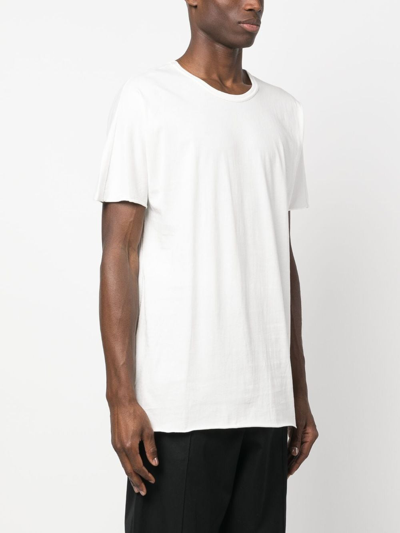 Shop Isaac Sellam Experience Logo-patch Organic Cotton T-shirt In Nude