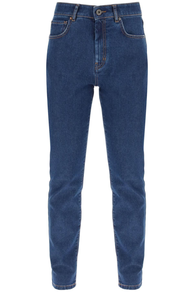 Shop Weekend Max Mara 'radica' Cigarette Jeans In Blue