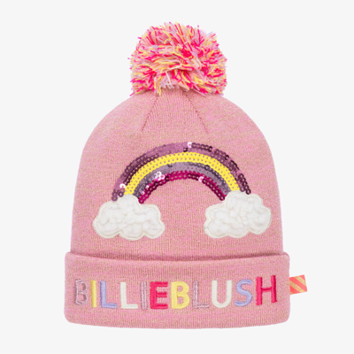 Shop Billieblush Girls Pink Sequin Rainbow Hat