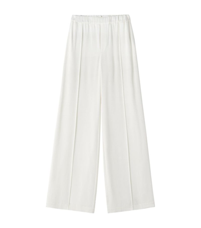 Shop Loewe Silk Pyjama Trousers In White