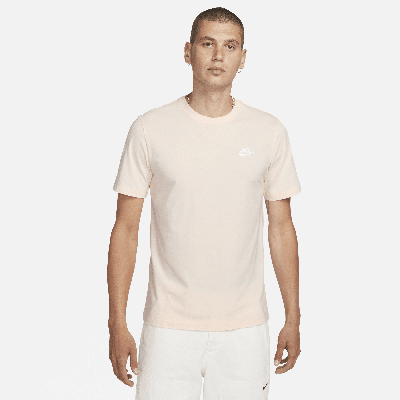 Shop Nike Men's  Sportswear Club T-shirt In Brown