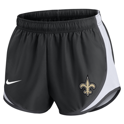 Shop Nike Women's Dri-fit Tempo (nfl New Orleans Saints) Shorts In Black