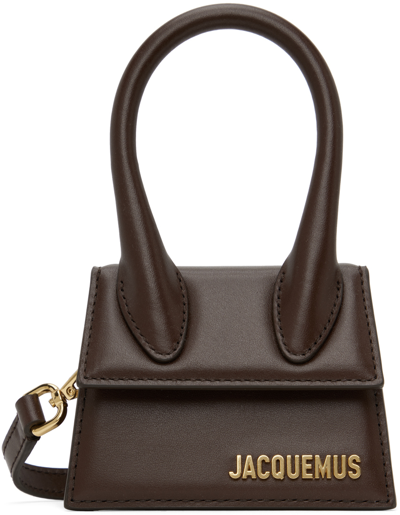 Shop Jacquemus Brown Le Chouchou 'le Chiquito' Bag In 890 Midnight Brown
