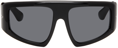 Shop Port Tanger Black Noor Sunglasses In Black/black