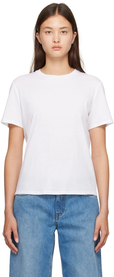 Shop The Row White Wesler T-shirt In Bright White