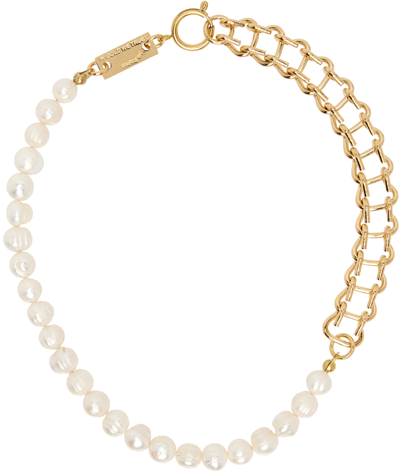 Shop In Gold We Trust Paris Gold Vintage Pearl Necklace