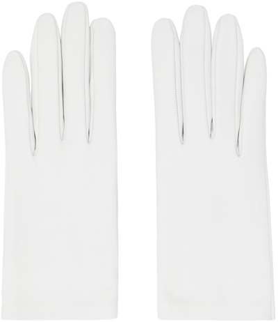 Shop The Row Off-white Lorella Gloves In Off White