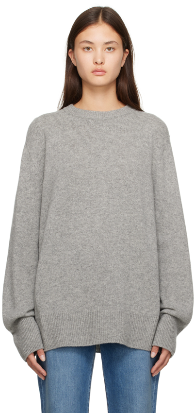 Shop The Row Gray Sibem Sweater In Grey Melange