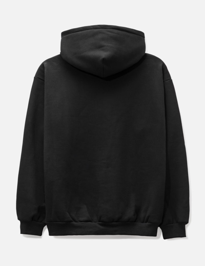 Shop Butter Goods Puff Rounded Logo Hoodie In Black