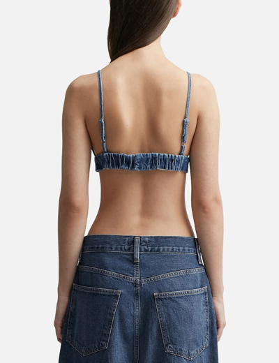 Agolde Sleeveless Bra In Blue