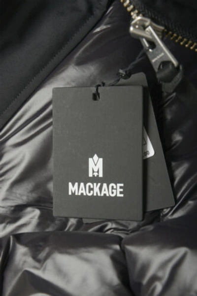 Pre-owned Mackage Herren Cm Edward-bx " Schwarz Fur-trim Lang Parka Jacke Us 42/l It 52
