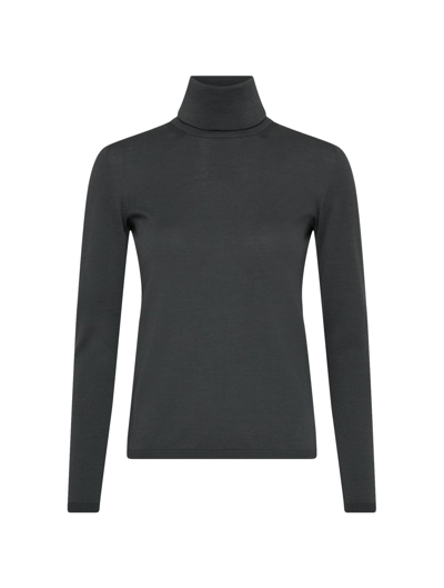 Shop Max Mara Palos Turtleneck Sweater In Grey