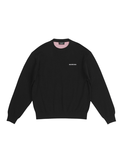 Shop Balenciaga Political Campaign Sweater In Black